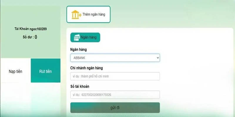 Rút tiền tại nhà cái diễn ra theo 4 bước đơn giản, dễ hiểu